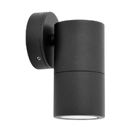 Outdoor GU10 Fixed Down Wall Pillar Light in Black IP65 | 3A Lighting