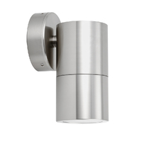 Outdoor GU10 Fixed Down Wall Pillar Light in Titanium IP65 | 3A Lighting