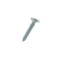 7g x 25mm Phillips Metal Countersunk Head Needle Point Timber Screw (100 Pack)