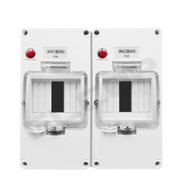 8 Pole IP66 Weather Proof Enclosure with Neon Indicator | Elcop