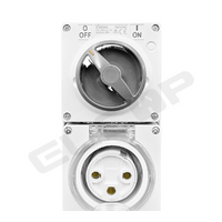 3 Round PIN 32A Switched Socket 250V IP66 | Kripal