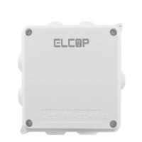 Weatherproof Junction Box IP65 (100mmx100mmx 70MM) | Elcop