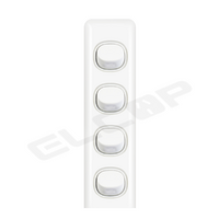 Four Gang Architrave Switch | C2 Series | Elcop