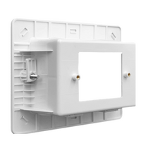 Recessed Wall Box for AV &amp; Power Outlets + 2 AV Insert Connections | AMDEX