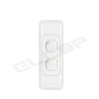 Double Gang Architrave Switch | A3 Series | Elcop