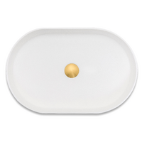 Rectangular Above Counter Basin, Solid Surface Acrylic (Matte White)