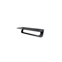 Lars Towel Rack with Shelf - Matte Black