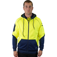 Blizzard  Hood  Full  Zip  Waterproof  Yellow  Navy  C 701