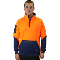 Blizzard  1/ 4  Zip  Waterproof  Orange  Navy  C 801