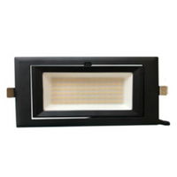 Dual Wattage 30/38W Black Tri Color Adjustable LED Rectangular Shop Light | 3A Lighting