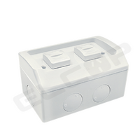 Weatherproof Double Gang Switch IP53 | Elcop