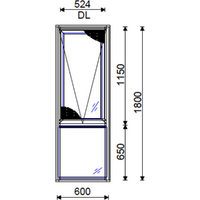 Carinya  Awning  A/ F - 5mm clear glass