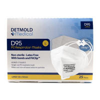 Detmold Mask P2 D95 Respirator (All Sizes) - Box of 25 Masks