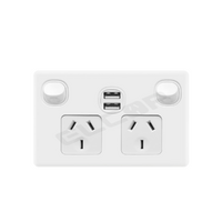 Double Power Point with 2x USB Type A (2A) | Elcop