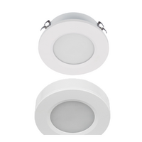 3W White Round Tri Color LED Cabinet Light | Surface &amp; Flush Mount | 3A Lighting