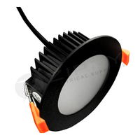 13W Black Tri Color Dimmable SMD LED Downlight with Separate Driver | 90mm Cutout | 3A Lighting