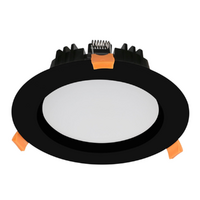 20W Black Tri Color LED Shop Downlight | 150-170mm Cutout | 3A Lighting