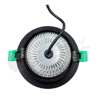 15W Black Tri Color Dimmable Gimble SMD LED Aluminum Downlight with Separate Driver | 90mm Cutout | 3A Lighting