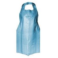 BLUE Low Density Polyethylene Disposable Apron - 50 Aprons (1 Box)