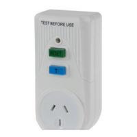 Portable RCD Safety Switch Outlet - 1 Unit