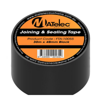 Duct / Joining &amp; Sealing Black Tape | 30m x 48mm x 0.13mm | Matelec