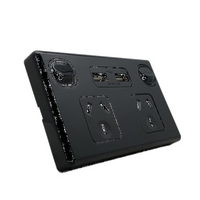 Double Power Point with 2x USB A (3.1A) | Black | Tesla