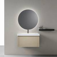 Fanro wall hung vanity with regal acrylic top-single bowl