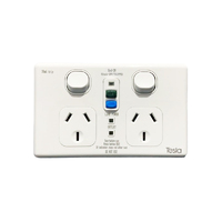 RCD Protected Double Powerpoint 10 Amp 30mA | Tesla