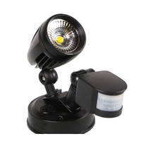 13W LED Single Metal Spotlight with Rotable Single-head and 180 Degree Sensor IP54 | Elcop