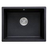 AIFI Granite Stone Kitchen Sink Single Bowl Metallic Black