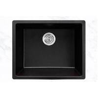 AIFI Granite Stone Kitchen Sink Single Bowls Metallic Black750（L）x450（W）x 205（D）mm