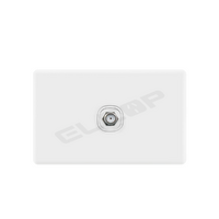 Slimline Single F Type (Foxtel) TV Socket | Elcop