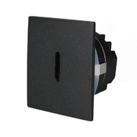 3W 20° Black Square Tri Color Flush LED Step Light | 45mm Cutout | 3A Lighting