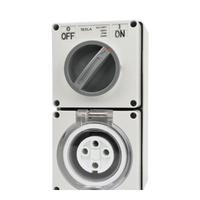 4 Round PIN 20A Switched Socket 500V IP66 | Tesla