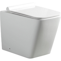 Wall  Hung  Pan  Toilet  Suite with  Slim  Seat  White