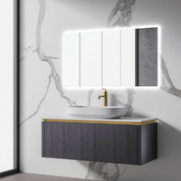 Omega  Wall hung vanity with regal acrylic top-single bowl