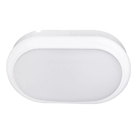 15W LED Oval Bunker Light IK08 IP65 | White | 3A Lighting