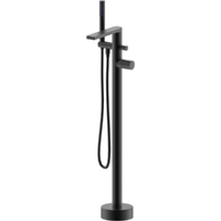 Floor  Mounted  Mixer with  Head  Shower -  Matte  Black