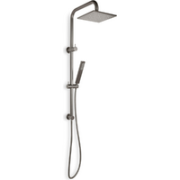 Gun metal gray  Twin  Rail  Shower  Set