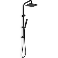 Matt  Black  Twin  Rail  Shower  Set